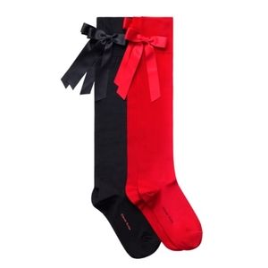 Simone Rocha x H&M Red Bow detail Knee Socks